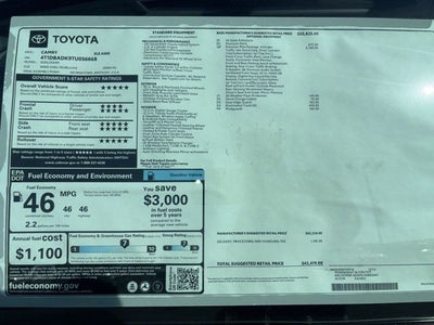 2026 Toyota Camry XLE AWD
