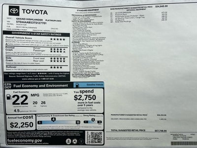 2026 Toyota Grand Highlander Platinum