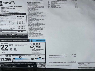 2026 Toyota Grand Highlander Platinum