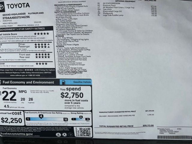 2026 Toyota Grand Highlander Platinum