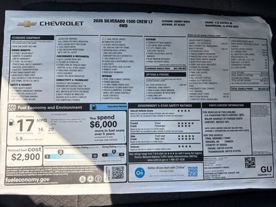 2026 Chevrolet Silverado 1500 LT